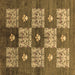 Square Oriental Brown Industrial Rug, urb894brn