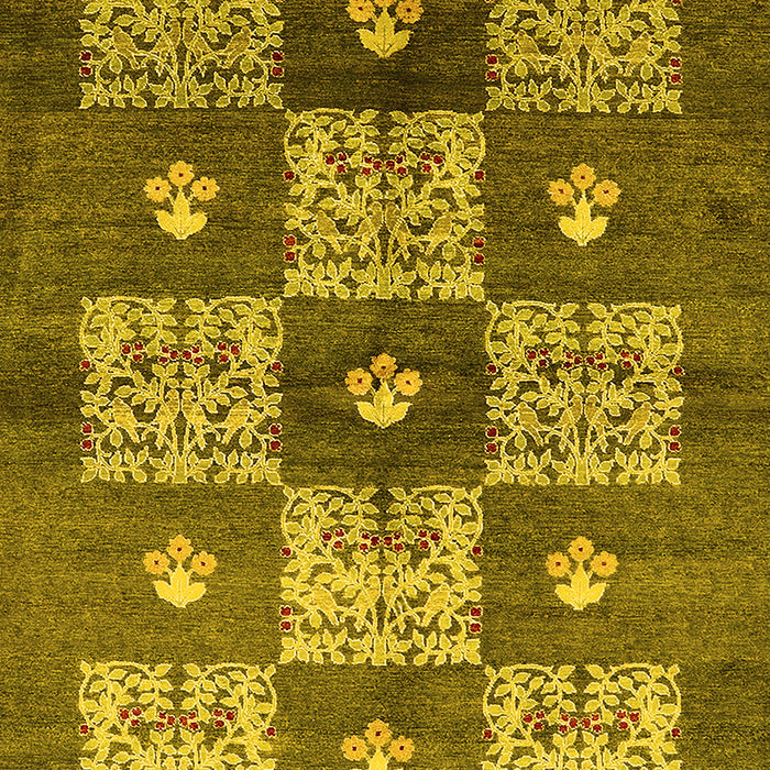 Oriental Yellow Industrial Rug, urb894yw