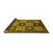 Sideview of Oriental Yellow Industrial Rug, urb894yw