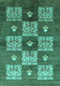 Oriental Turquoise Industrial Rug, urb894turq