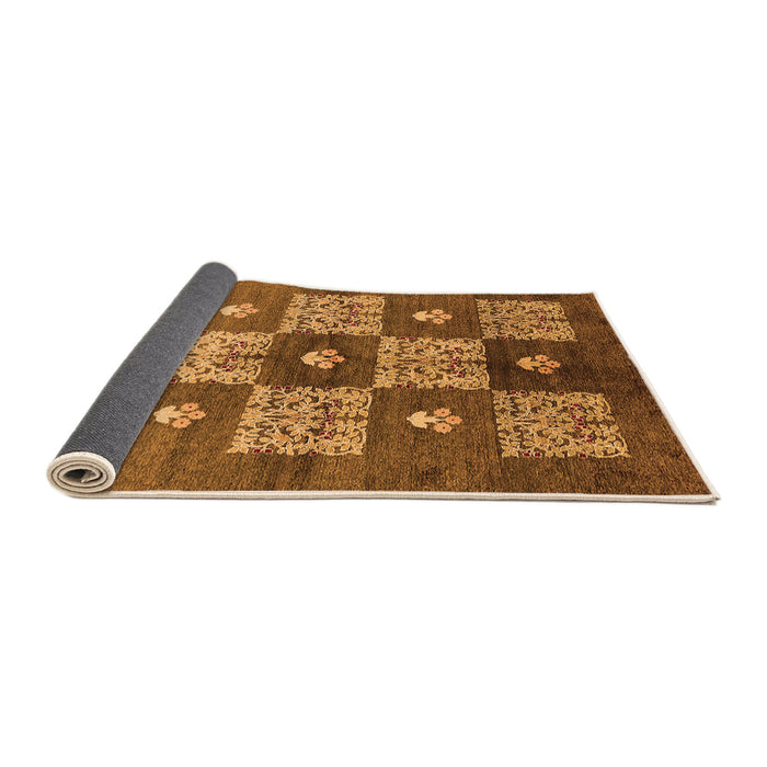 Sideview of Oriental Orange Industrial Rug, urb894org