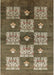 Mid-Century Modern Brown Oriental Rug, urb894