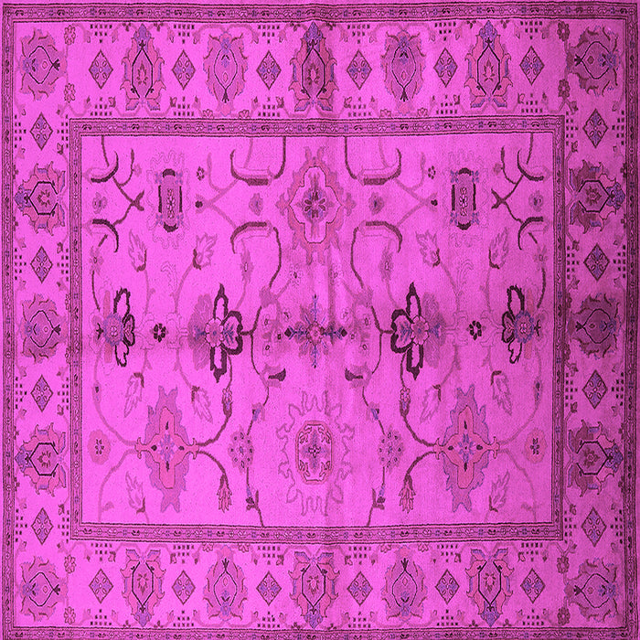 Square Oriental Pink Traditional Rug, urb895pnk