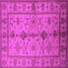 Square Oriental Pink Traditional Rug, urb895pnk