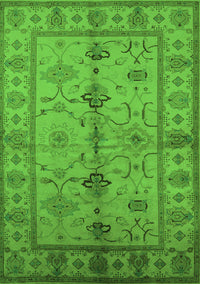 Oriental Green Traditional Rug, urb895grn