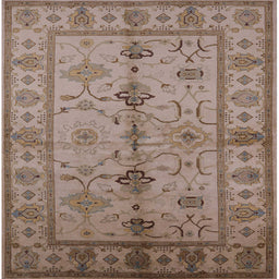 Square Machine Washable Industrial Modern Sienna Brown Rug, wshurb895