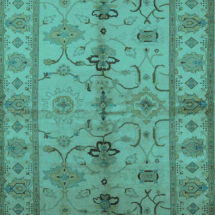Oriental Turquoise Traditional Rug, urb895turq