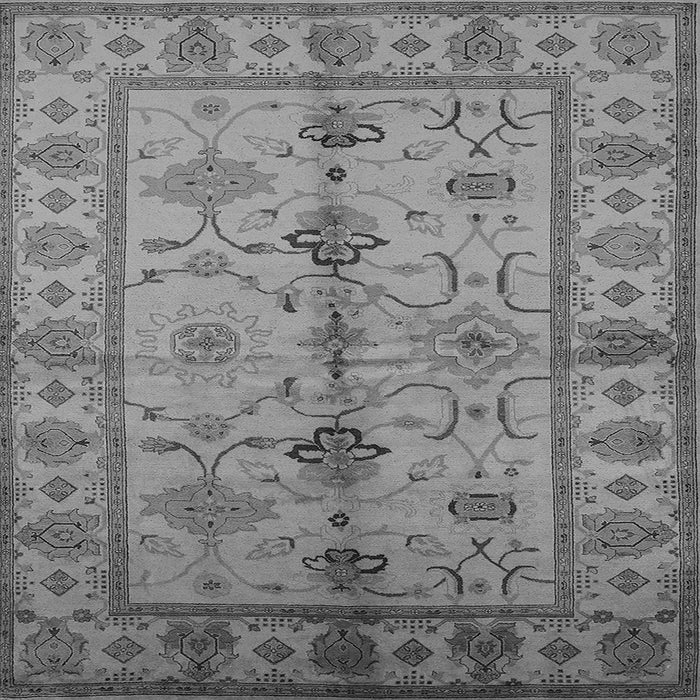 Square Oriental Gray Traditional Rug, urb895gry