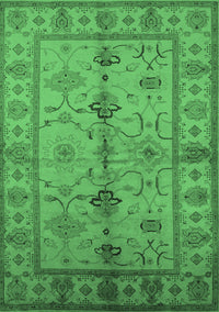 Oriental Emerald Green Traditional Rug, urb895emgrn