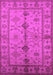 Machine Washable Oriental Pink Traditional Rug, wshurb895pnk