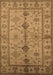Machine Washable Oriental Brown Traditional Rug, wshurb895brn