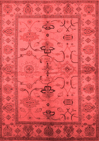 Oriental Red Traditional Rug, urb895red