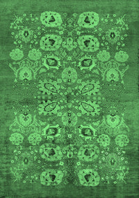 Oriental Emerald Green Industrial Rug, urb896emgrn