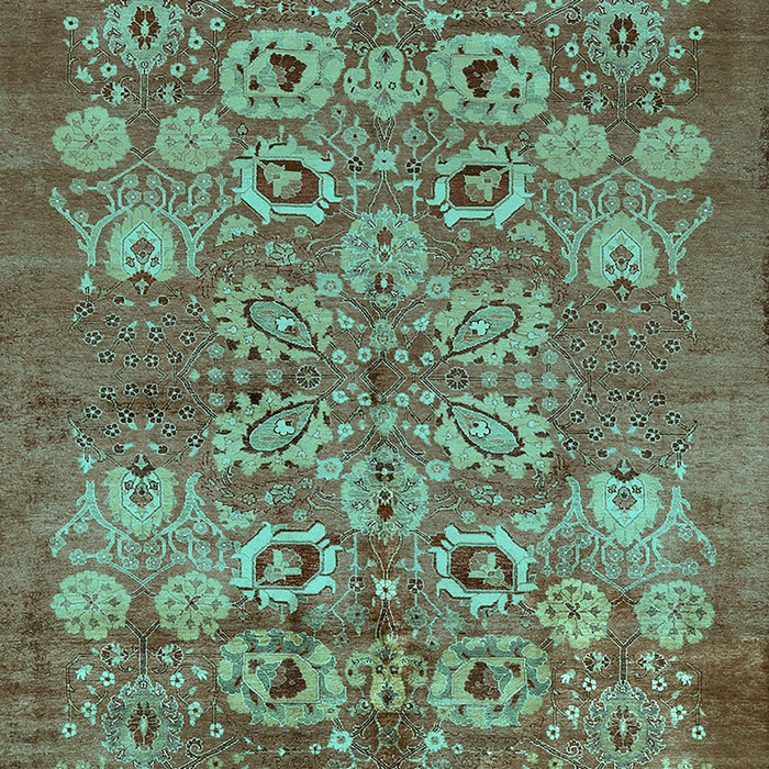 Oriental Turquoise Industrial Rug, urb896turq