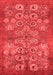 Oriental Red Industrial Area Rugs