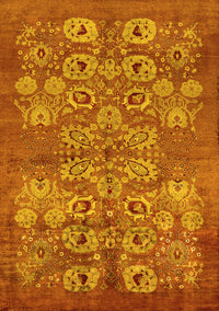 Oriental Yellow Industrial Rug, urb896yw