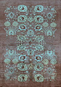 Oriental Light Blue Industrial Rug, urb896lblu