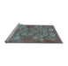 Sideview of Machine Washable Oriental Light Blue Industrial Rug, wshurb896lblu