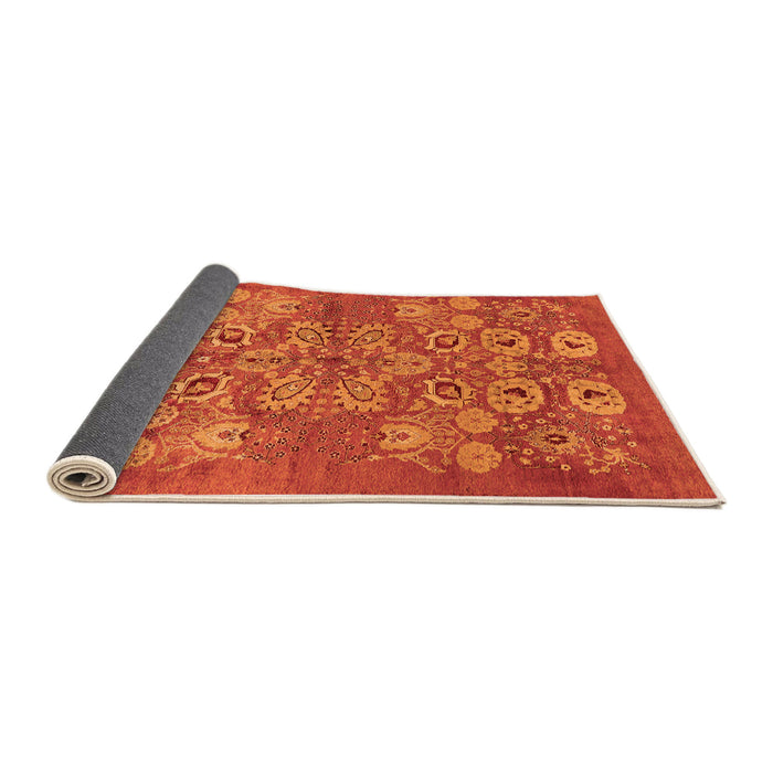 Sideview of Oriental Orange Industrial Rug, urb896org