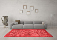 Machine Washable Oriental Red Industrial Rug, wshurb896red