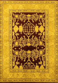 Oriental Yellow Industrial Rug, urb897yw