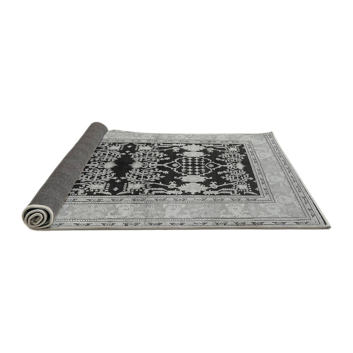 Sideview of Oriental Gray Industrial Rug, urb897gry