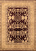 Machine Washable Oriental Brown Industrial Rug, wshurb897brn