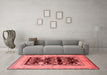 Industrial Red Washable Rugs