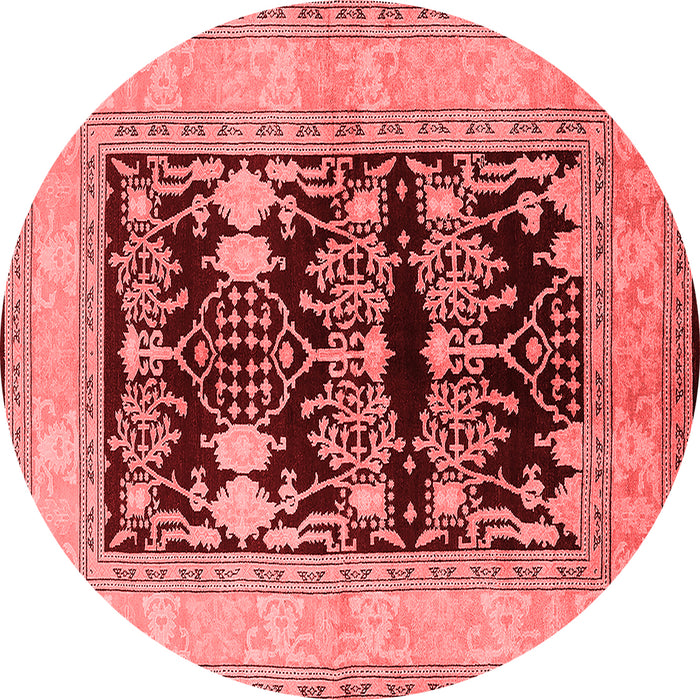 Machine Washable Oriental Red Industrial Rug, wshurb897red