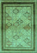 Oriental Turquoise Traditional Rug, urb898turq