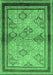 Oriental Emerald Green Traditional Rug, urb898emgrn