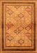Machine Washable Oriental Orange Traditional Area Rugs, wshurb898org