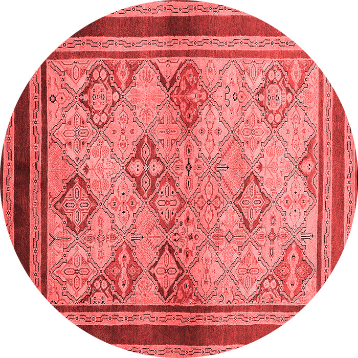 Machine Washable Oriental Red Traditional Rug, wshurb898red