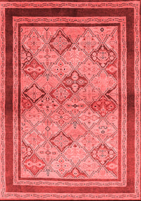 Oriental Red Traditional Rug, urb898red