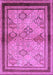 Machine Washable Oriental Purple Traditional Area Rugs, wshurb898pur