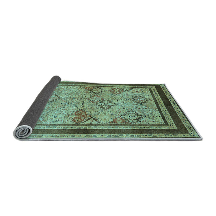 Sideview of Oriental Light Blue Traditional Rug, urb898lblu