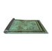 Sideview of Oriental Light Blue Traditional Rug, urb898lblu