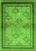 Oriental Green Traditional Rug, urb898grn