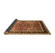 Sideview of Oriental Brown Traditional Rug, urb899brn