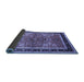 Sideview of Oriental Blue Traditional Rug, urb899blu