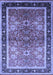 Machine Washable Oriental Blue Traditional Rug, wshurb899blu