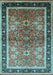 Oriental Light Blue Traditional Rug, urb899lblu
