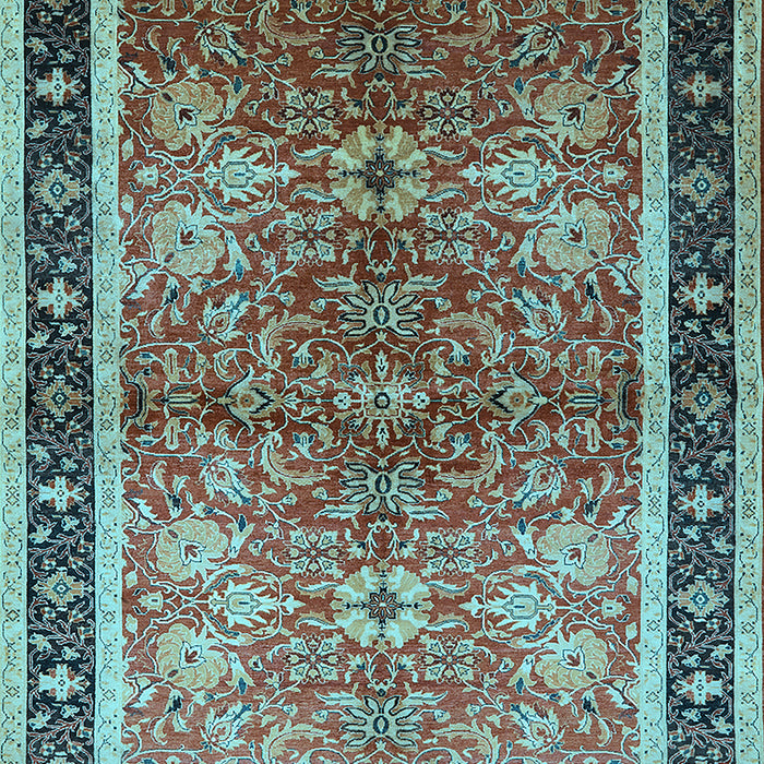 Oriental Light Blue Traditional Rug, urb899lblu
