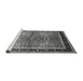 Sideview of Machine Washable Oriental Gray Traditional Rug, wshurb899gry