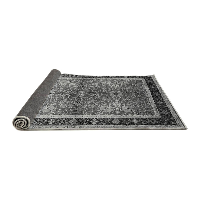 Sideview of Oriental Gray Traditional Rug, urb899gry