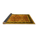 Sideview of Oriental Yellow Traditional Rug, urb899yw