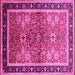 Square Oriental Pink Traditional Rug, urb899pnk