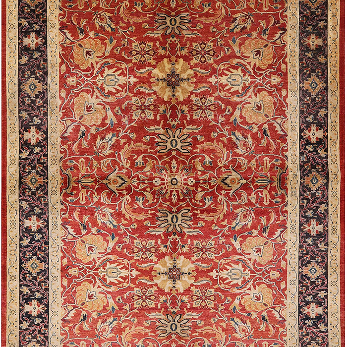 Mid-Century Modern Brown Sand Brown Oriental Rug, urb899