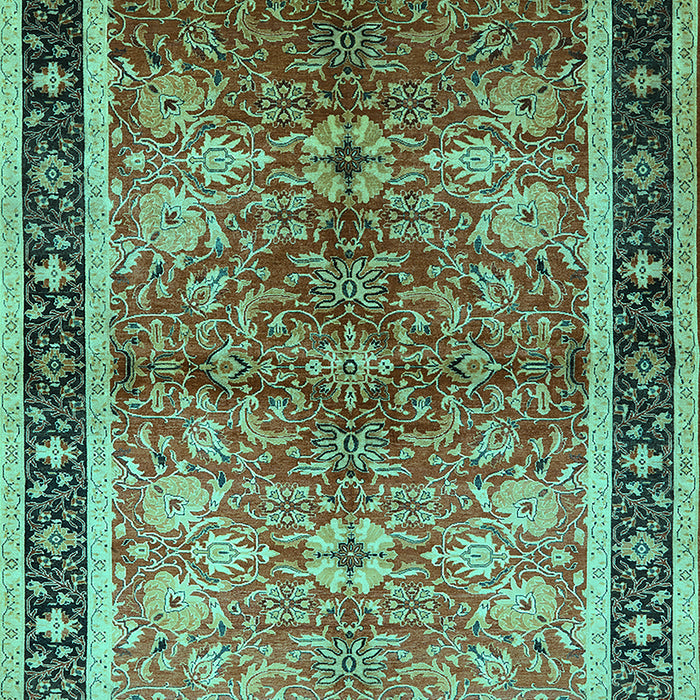 Oriental Turquoise Traditional Rug, urb899turq