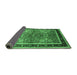 Sideview of Oriental Emerald Green Traditional Rug, urb899emgrn